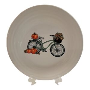 Fiesta Harvest Vintage Bicycle Luncheon Plate